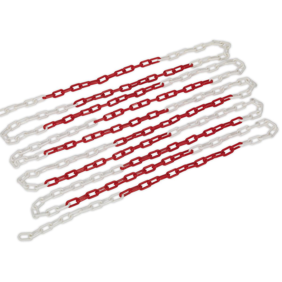 Sealey Safety Chain 25m x 6mm - Red/White - Image 4