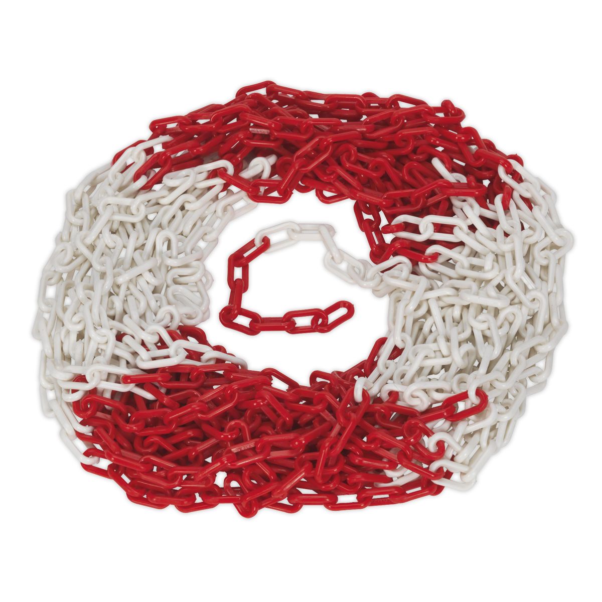 Sealey Safety Chain 25m x 6mm - Red/White - Image 5