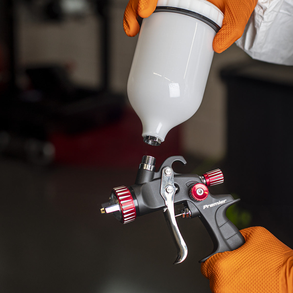 Premier Professional HVLP Gravity Feed Spray Gun 1.3mm Set-Up HVLP01