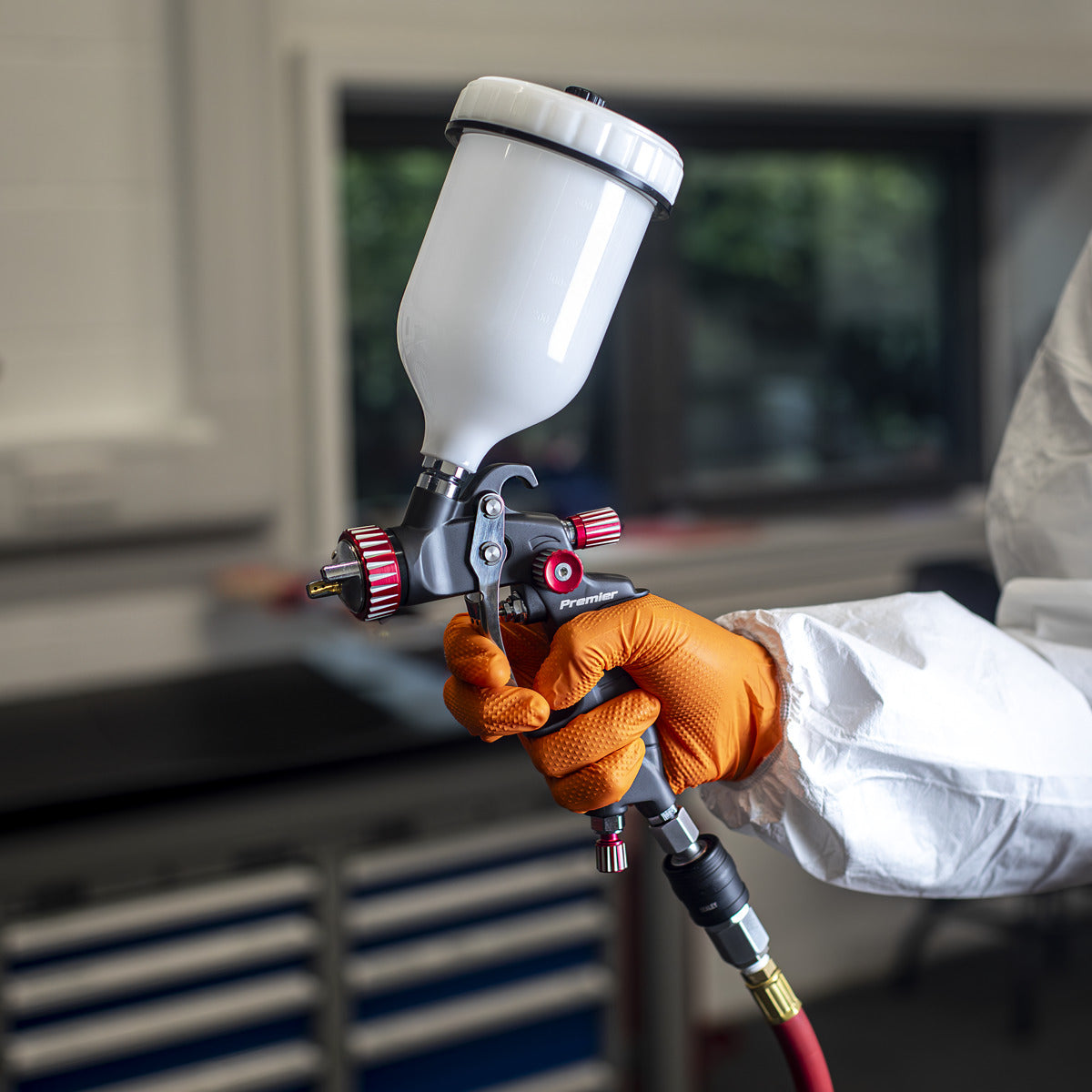 Premier Professional HVLP Gravity Feed Spray Gun 1.3mm Set-Up HVLP01