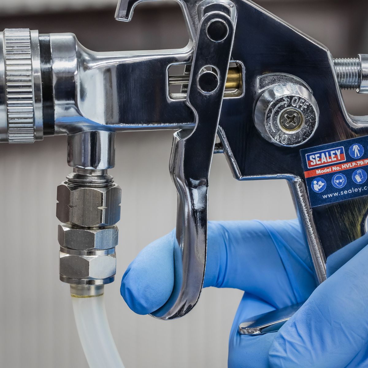 Sealey Spray Gun 1.7mm Set-Up for HVLP-79/P - Image 2