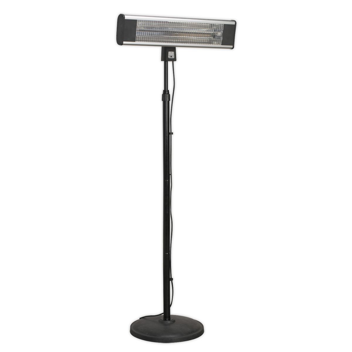 Sealey High Efficiency Carbon Fibre Infrared Patio Heater with Telescopic Floor Stand 1800W/230V - Image 1