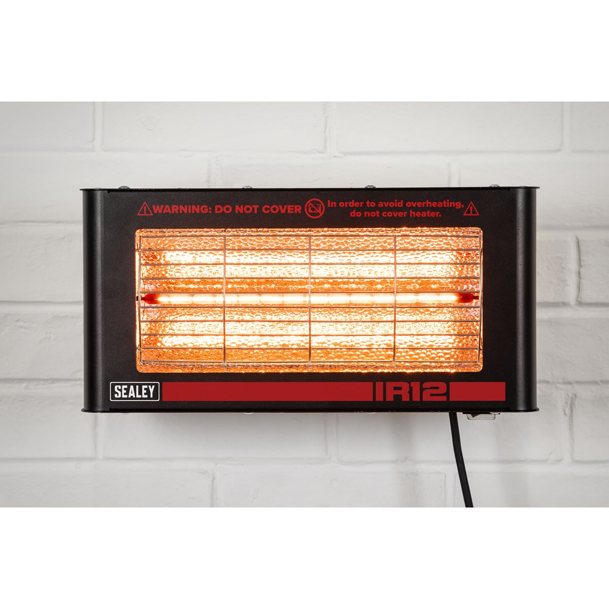 Sealey Wall Mounting Infrared Quartz Heater 1.2W/230V - Image 7