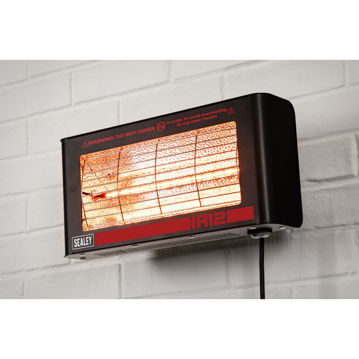 Sealey Wall Mounting Infrared Quartz Heater 1.2W/230V - Image 9