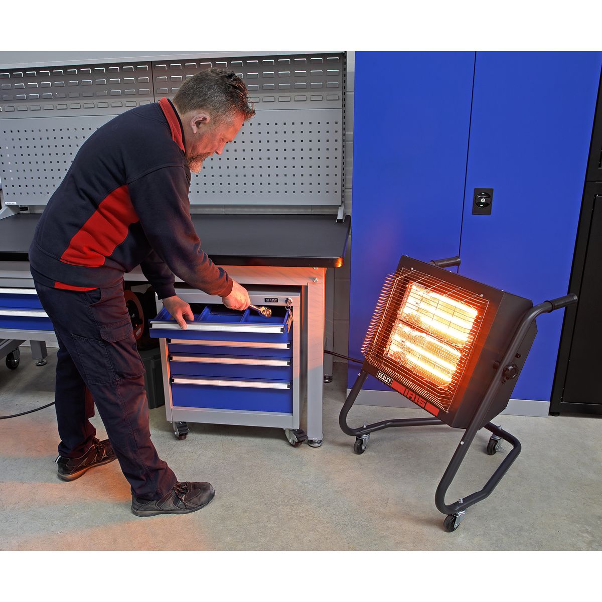 Sealey Infrared Halogen Heater 1.4/2.8kW 230V - Image 8