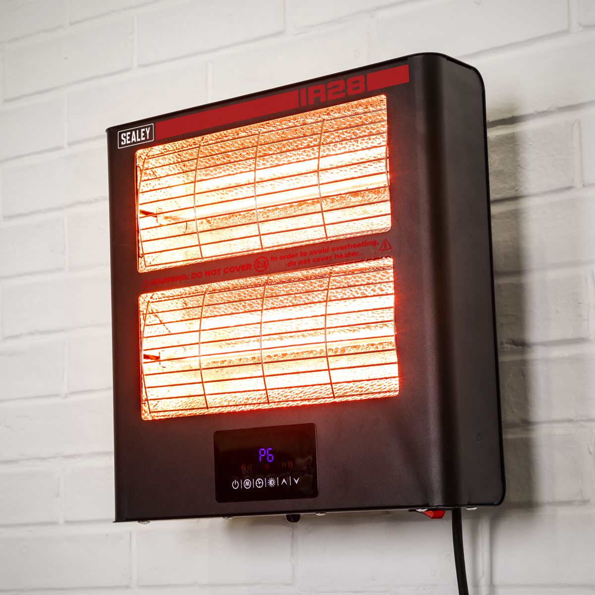Sealey Wall Mounting Infrared Quartz Heater 2.8kW/230V - Image 7