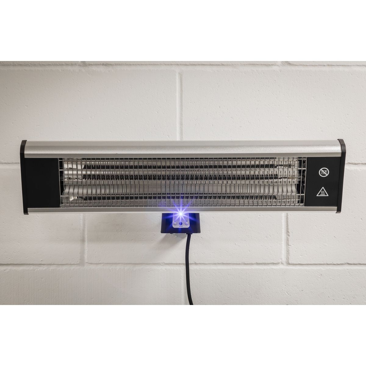 Sealey High Efficiency Carbon Fibre Wall Mounting Infrared Heater 1800W/230V - Image 5
