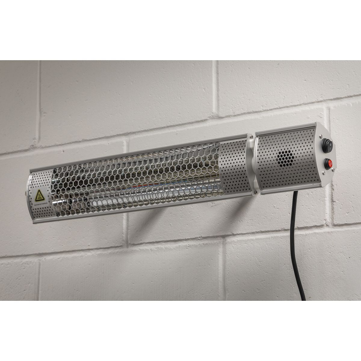 Sealey High Efficiency Wall Mounting Infrared Short Wave Heater 2000W/230V - Image 7