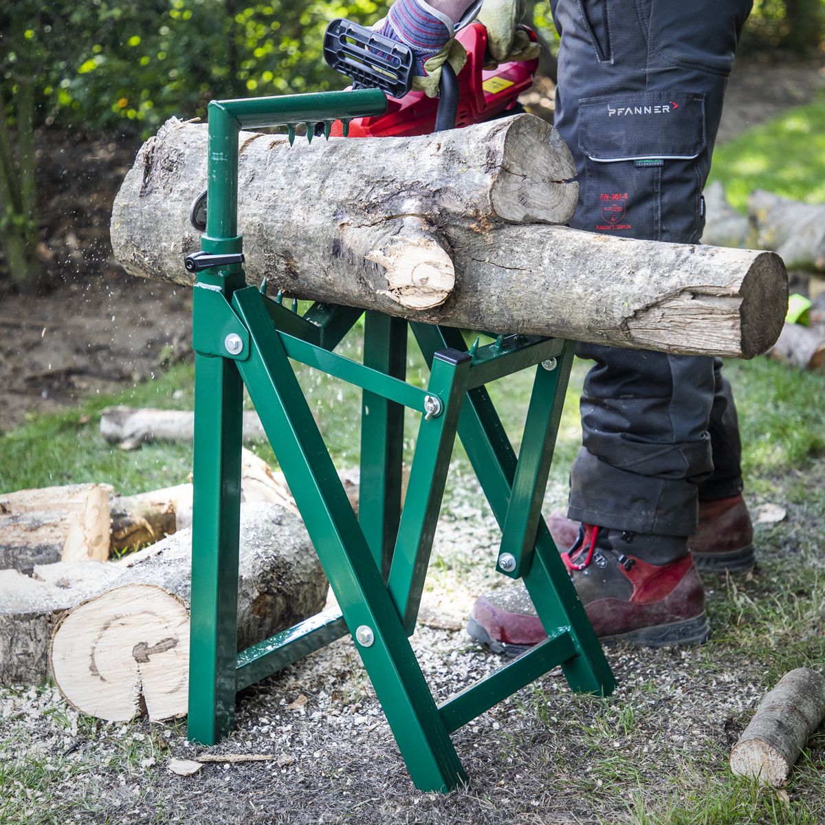 Sealey Heavy-Duty Log Stand √ò230mm Capacity - Image 8