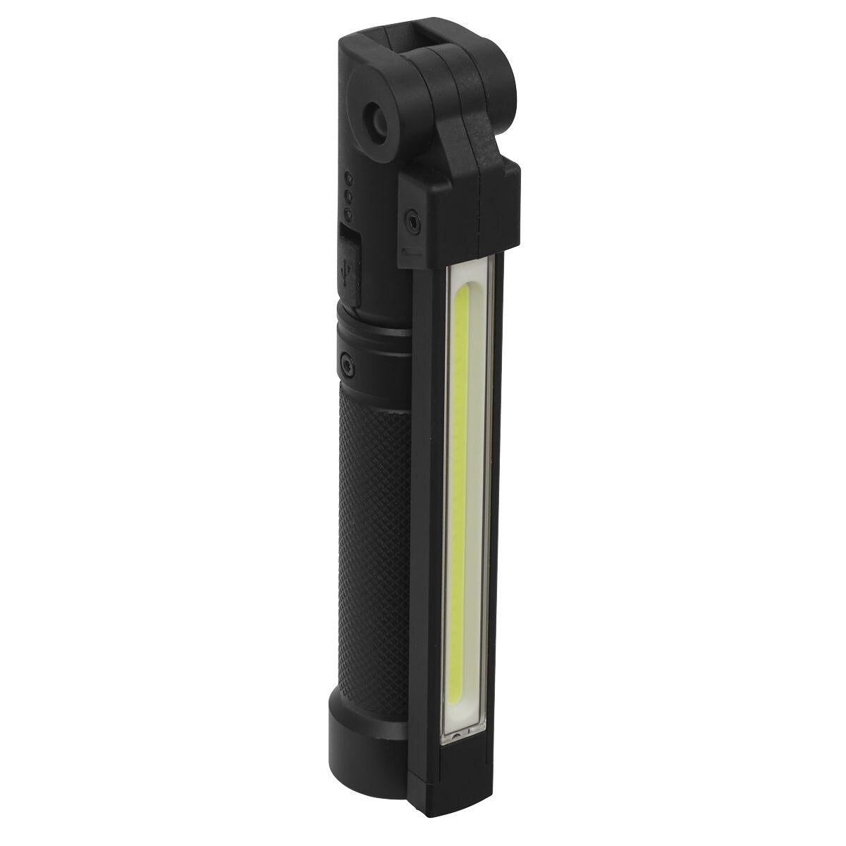 Sealey Rechargeable Aluminium Folding Pocket Light 2 COB & 1 SMD LED - Image 8