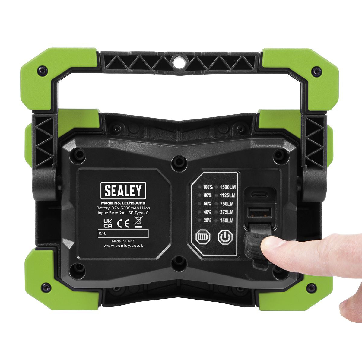 Sealey Portable Floodlight & Power Bank 15W COB LED - Image 3