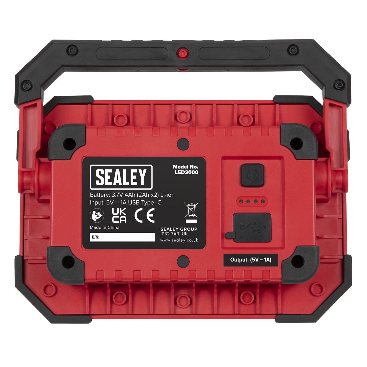 Sealey Rechargeable Portable Floodlight & Power Bank 30W COB LED - Image 7