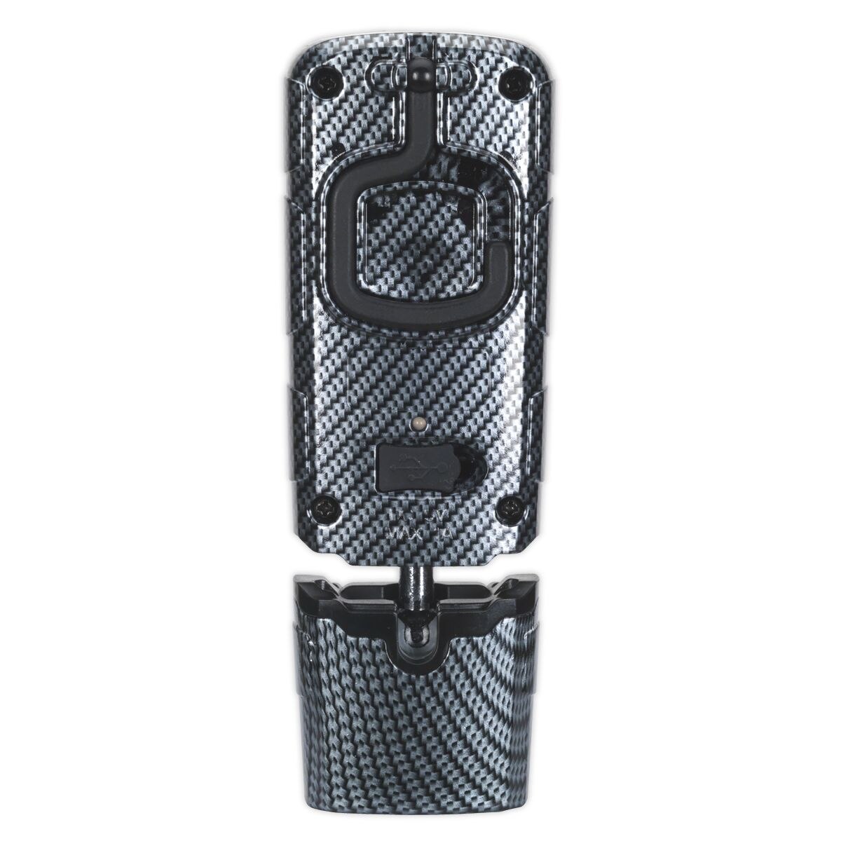 Sealey Rechargeable 360° Inspection Light 3W COB & 1W SMD LED - Carbon Fibre Effect - Image 6