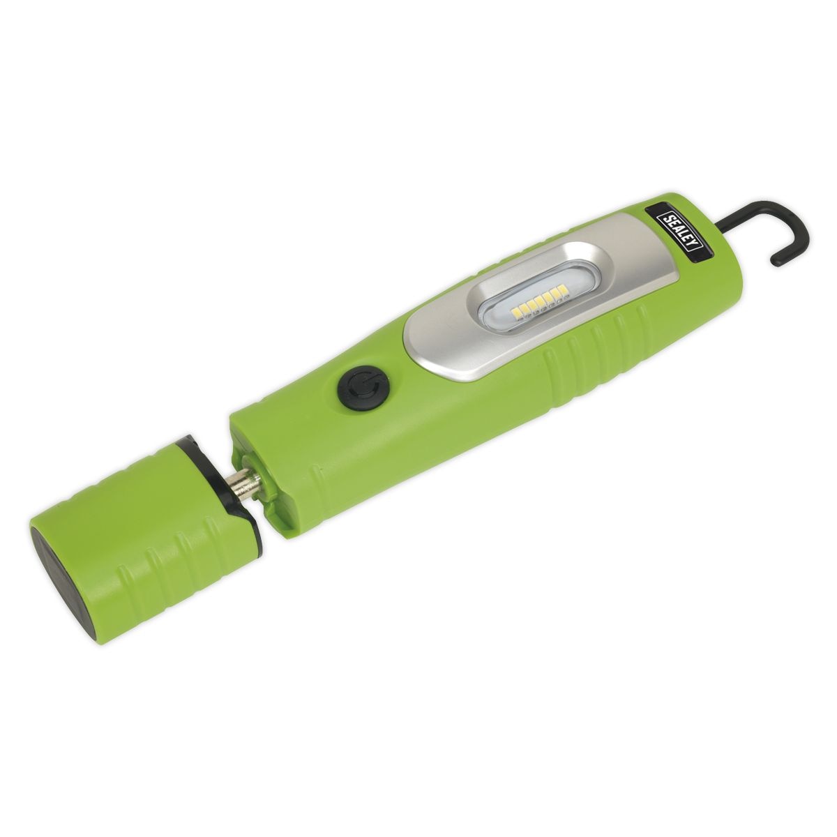 Sealey Rechargeable 360° Inspection Lamp 4W & 3W SMD LED - Green - Image 1
