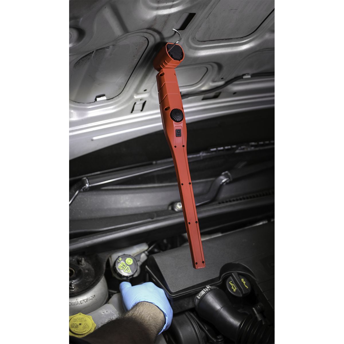 Sealey Rechargeable 360° Slim Inspection Light 8W & 1W SMD LED - Red - Image 6