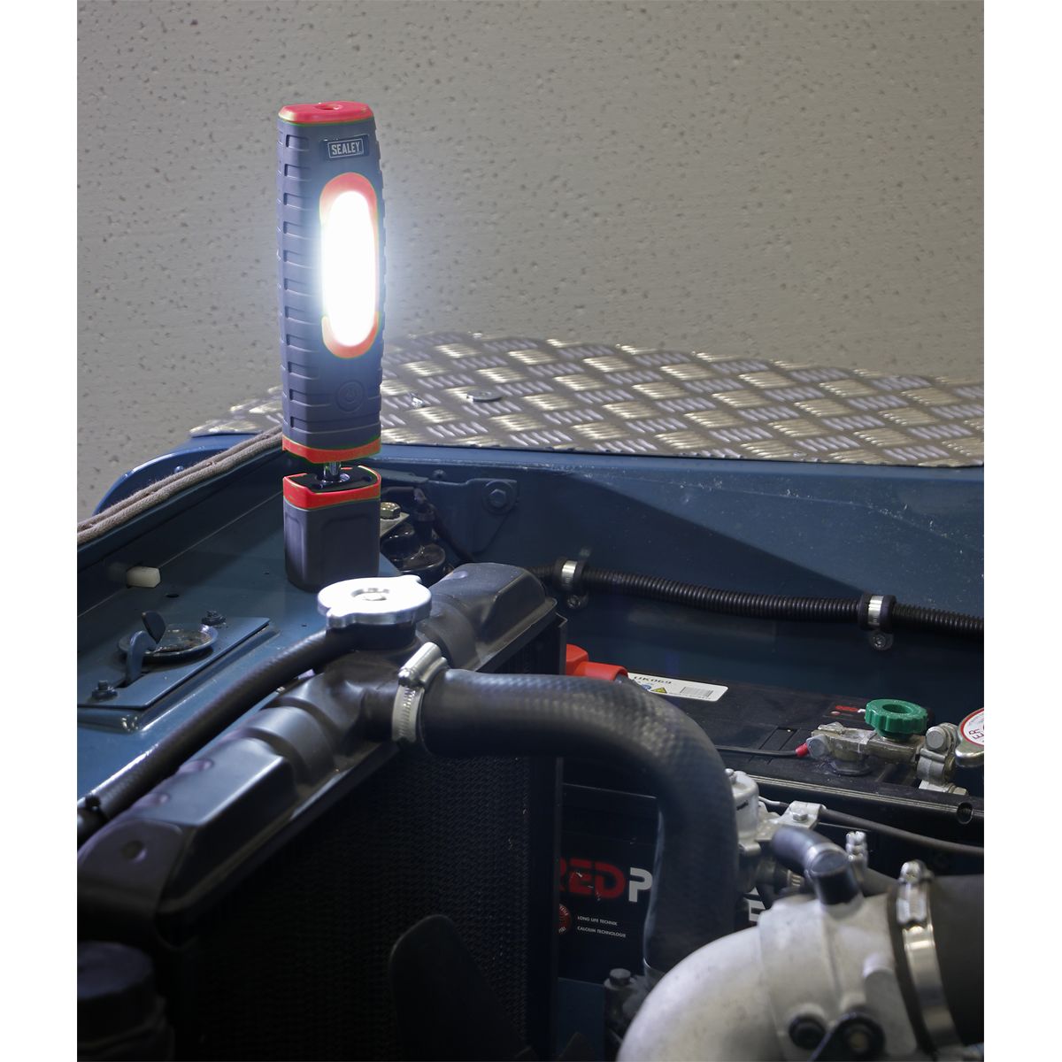 Sealey Rechargeable 360° Inspection Light 15W & 3W SMD LED - Red - Image 5