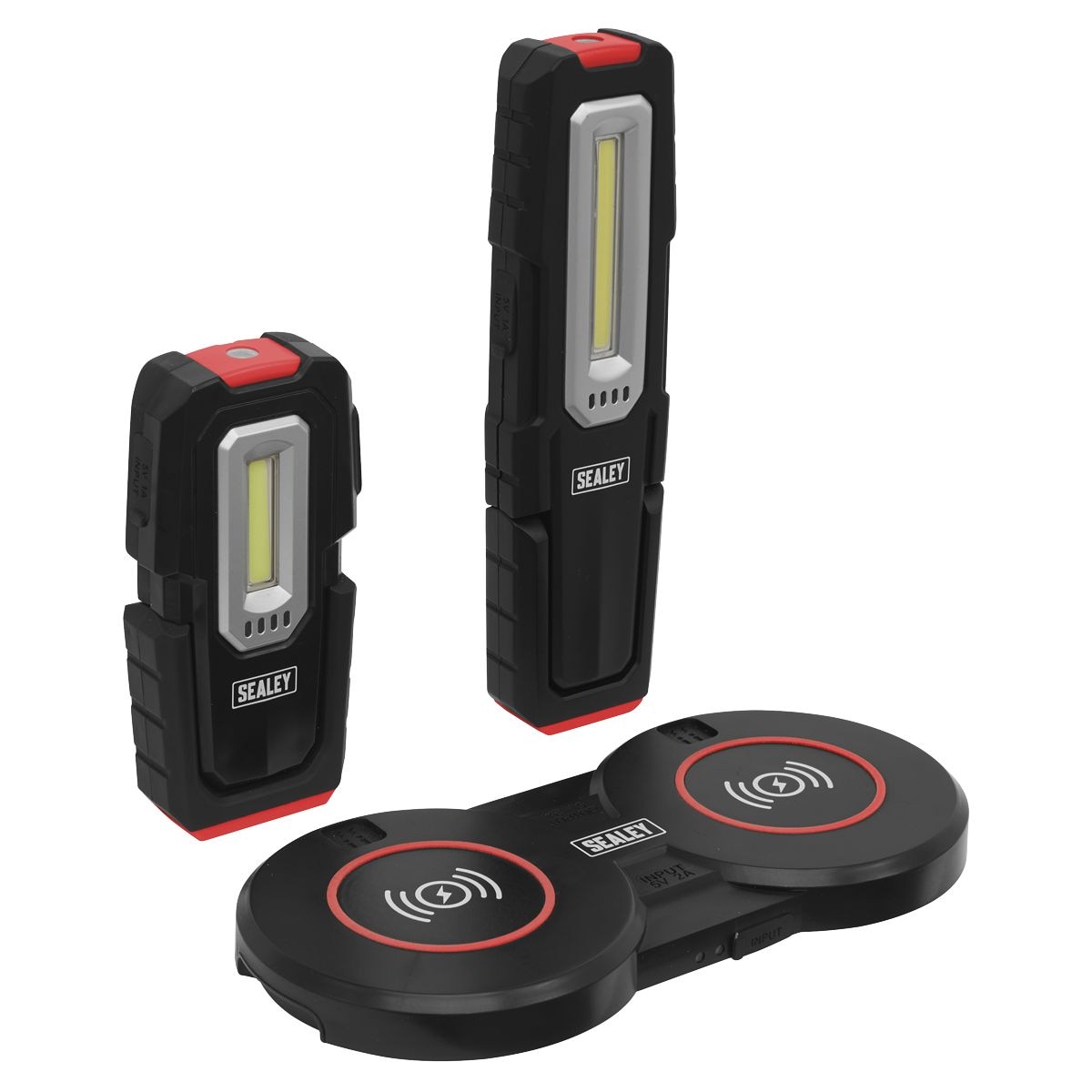 Sealey Inspection Light with Double Wireless Charging Base 3W & 5W COB LED - Image 1