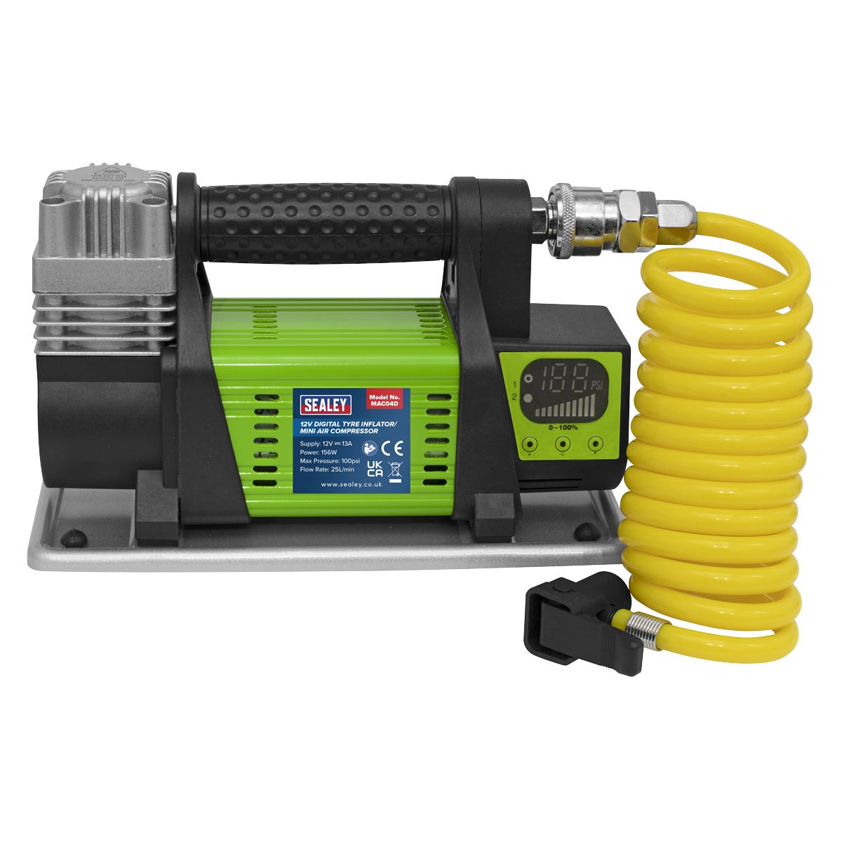 Sealey Digital Tyre Inflator/Mini Air Compressor 12V - Image 2