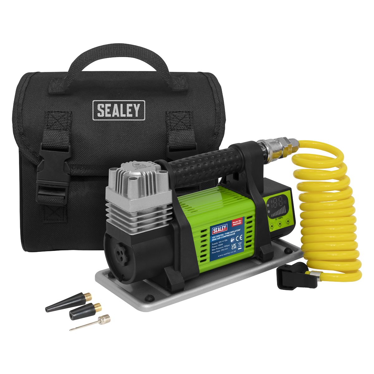 Sealey Digital Tyre Inflator/Mini Air Compressor 12V - Image 3