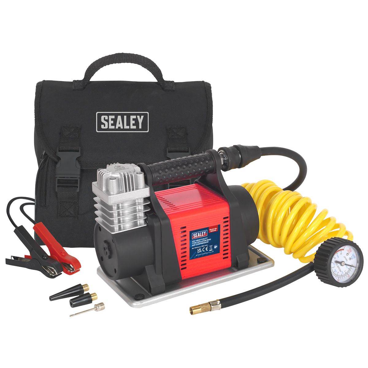 Sealey Heavy-Duty Tyre Inflator/Mini Air Compressor 12V - Image 3