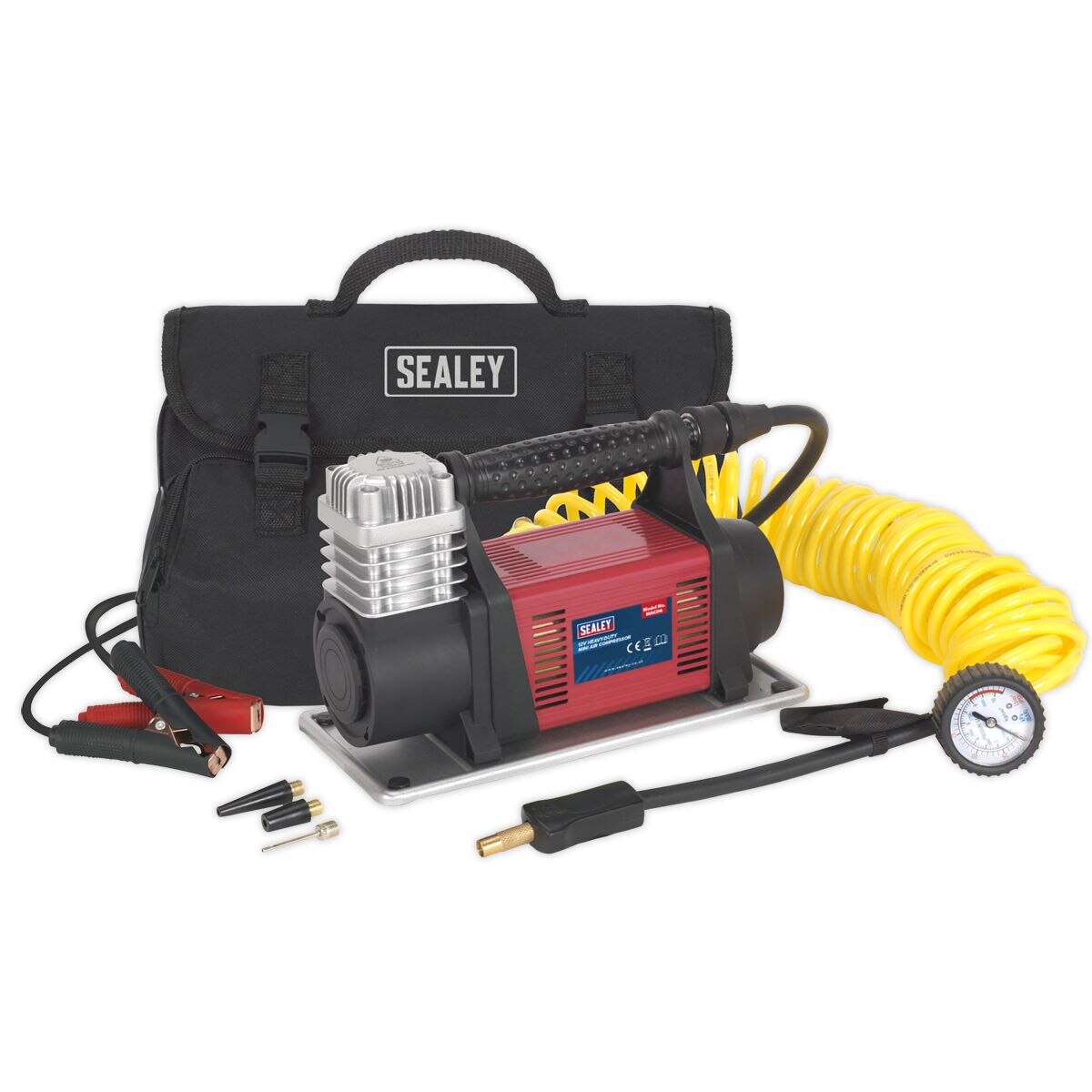 Sealey Heavy-Duty Tyre Inflator/Mini Air Compressor 12V - Image 4