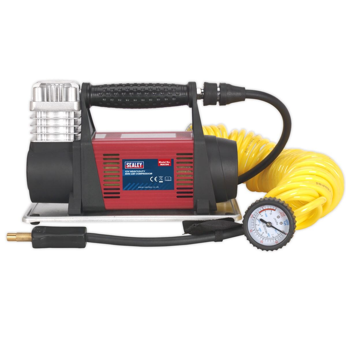 Sealey Heavy-Duty Tyre Inflator/Mini Air Compressor 12V - Image 5