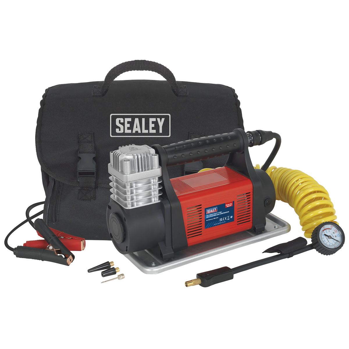 Sealey Heavy-Duty Tyre Inflator/Mini Air Compressor 12V - Image 3