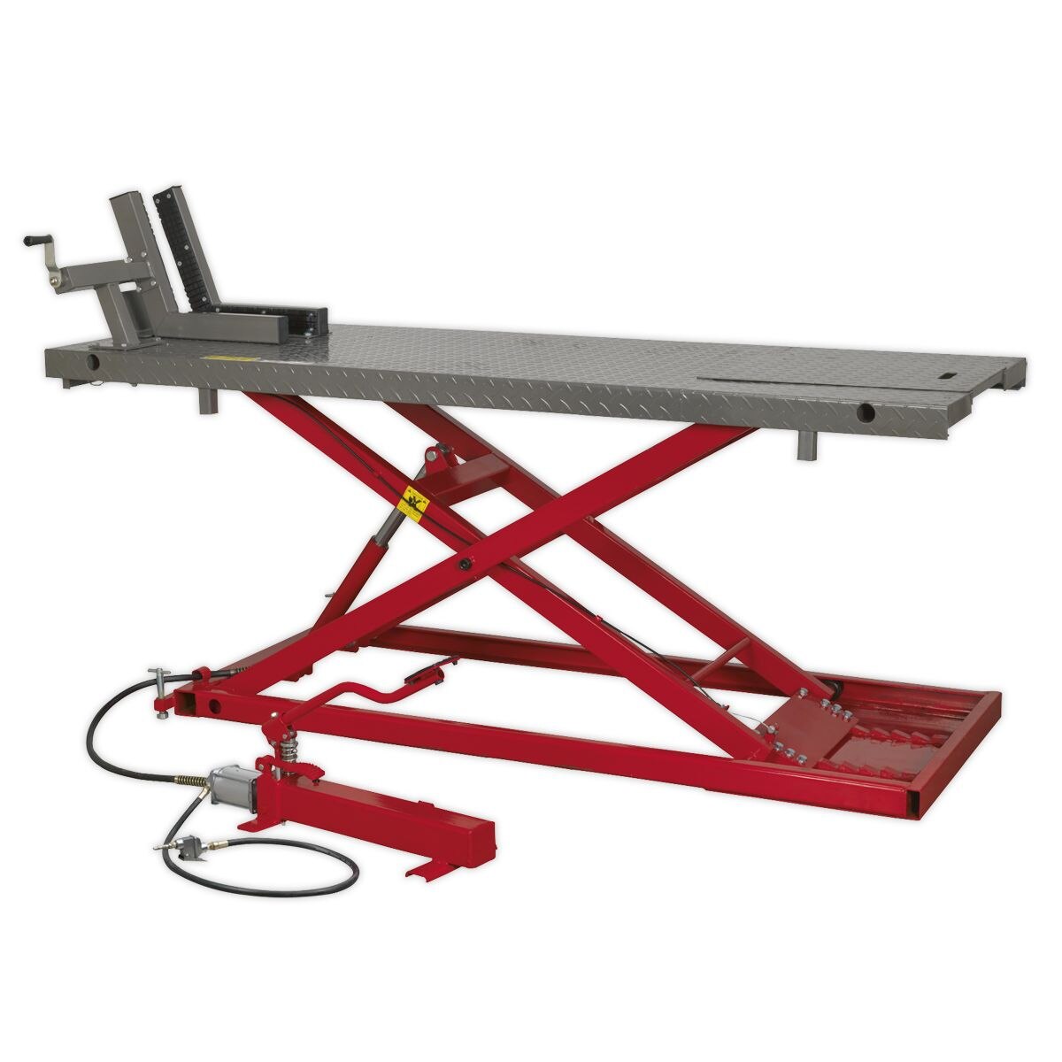 Sealey Heavy-Duty Air/Hydraulic Motorcycle Lift 680kg Capacity - Image 2
