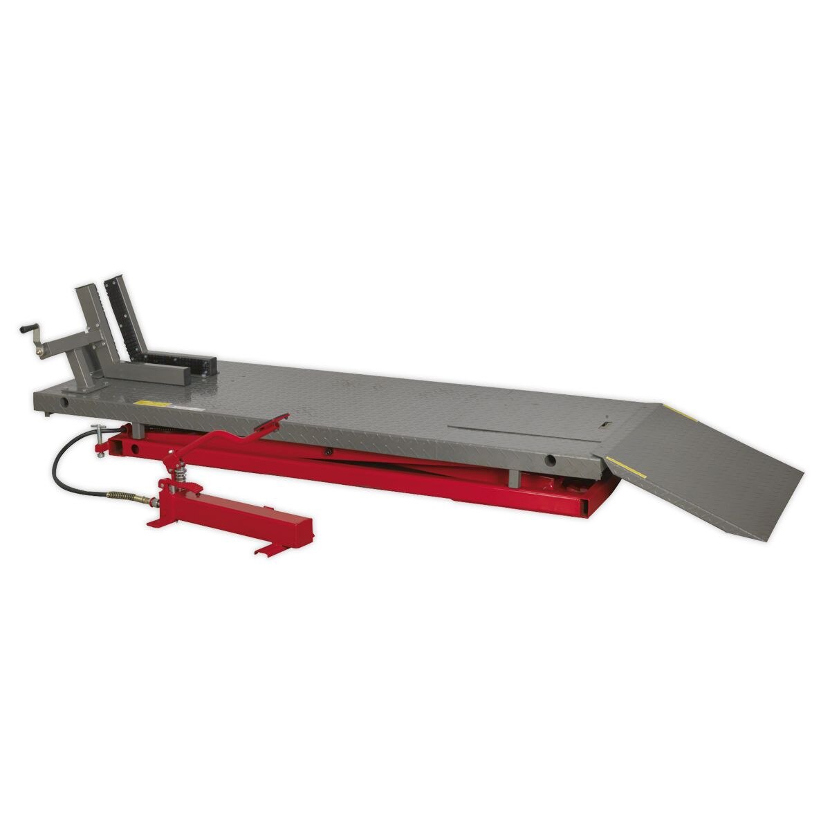 Sealey Heavy-Duty Air/Hydraulic Motorcycle Lift 680kg Capacity - Image 4