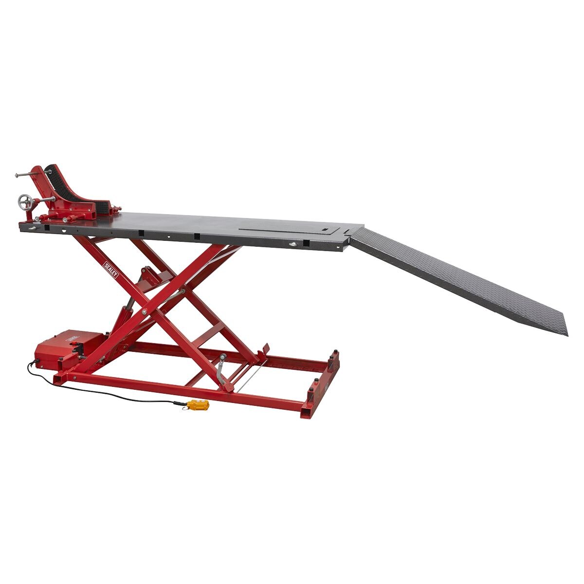 Sealey Heavy-Duty Electro/Hydraulic Motorcycle Lift 680kg Capacity - Image 1