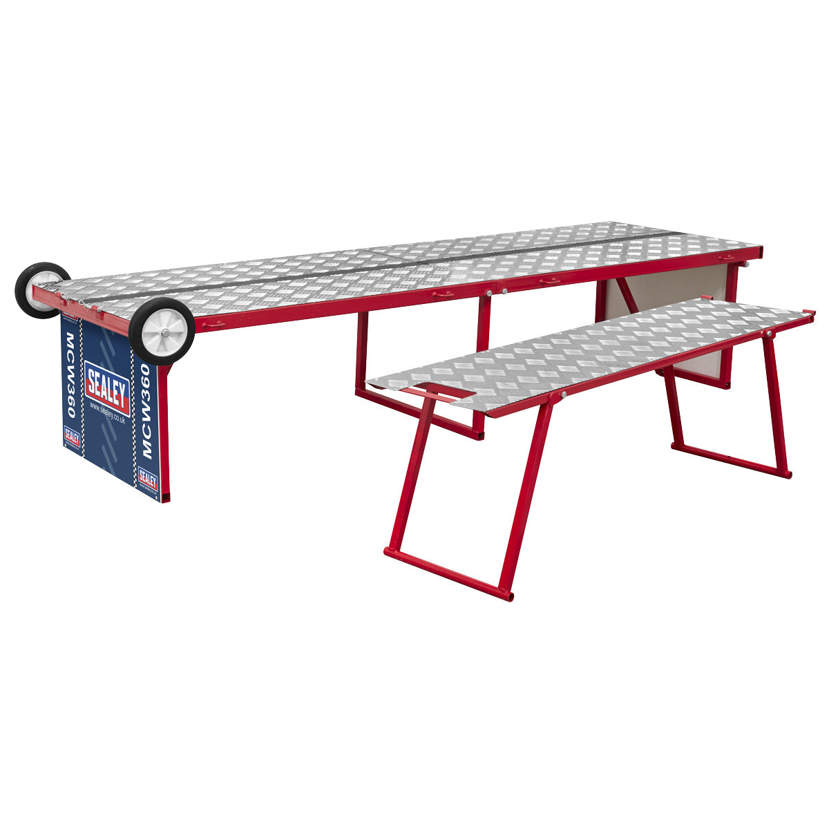 Sealey Folding Motorcycle Workbench with Ramp 360kg Capacity MCW360