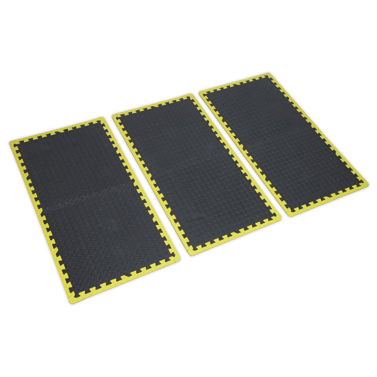 Sealey Interlocking EVA Foam Workshop Mat Set with Hi-Vis Edges 1240 x 1825mm - Image 6