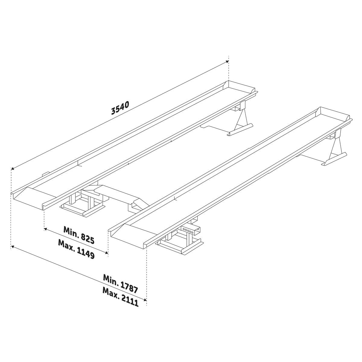 Sealey Car Lift/Ramp 3 Tonne - Image 4