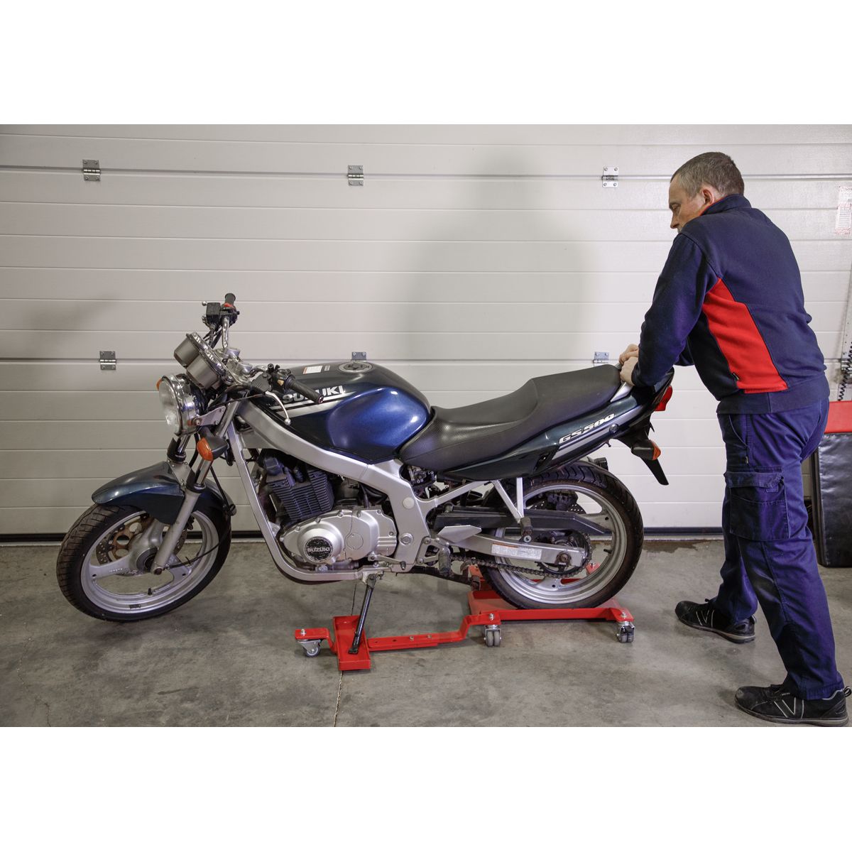 Sealey Motorcycle Rear Wheel Side Stand Type Dolly - Image 4