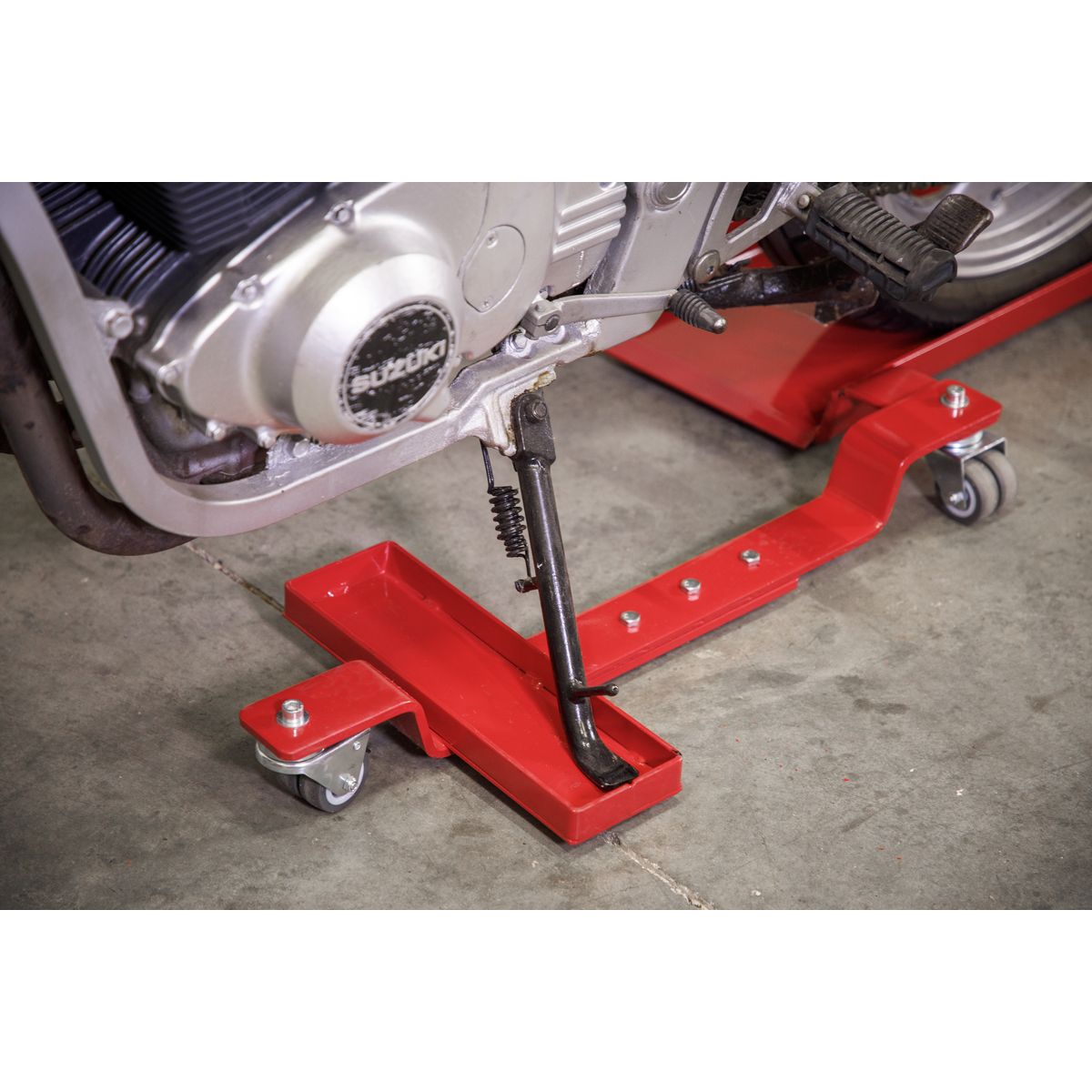 Sealey Motorcycle Rear Wheel Side Stand Type Dolly - Image 7