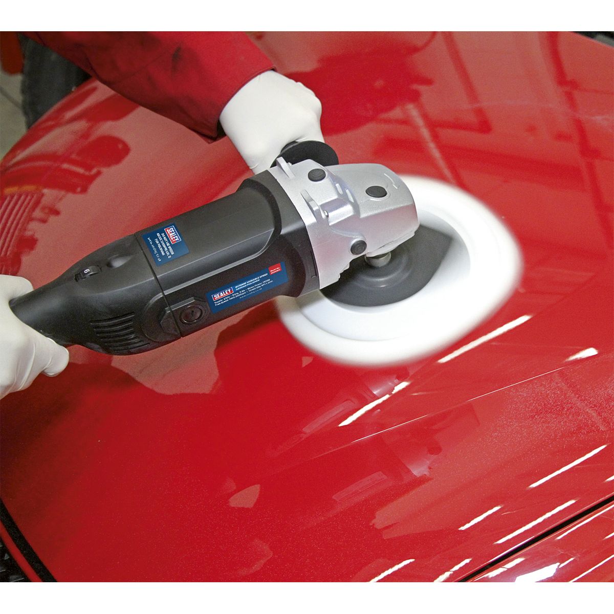 Sealey 170mm Variable Speed Sander/Polisher 1300W/230V - Image 3