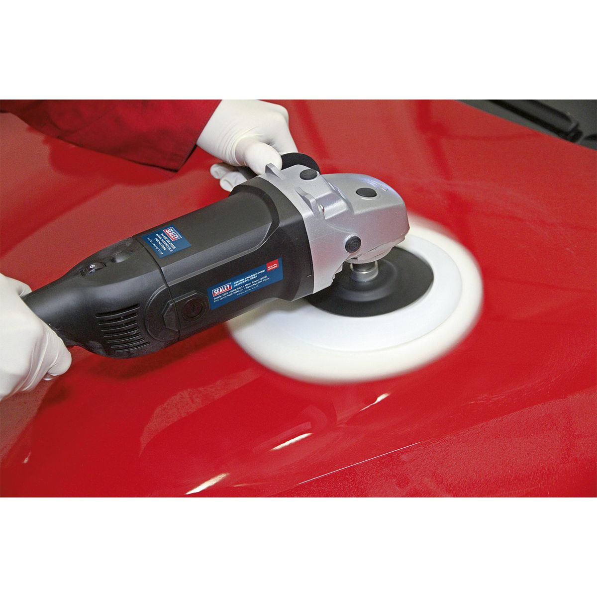 Sealey 170mm Variable Speed Sander/Polisher 1300W/230V - Image 4