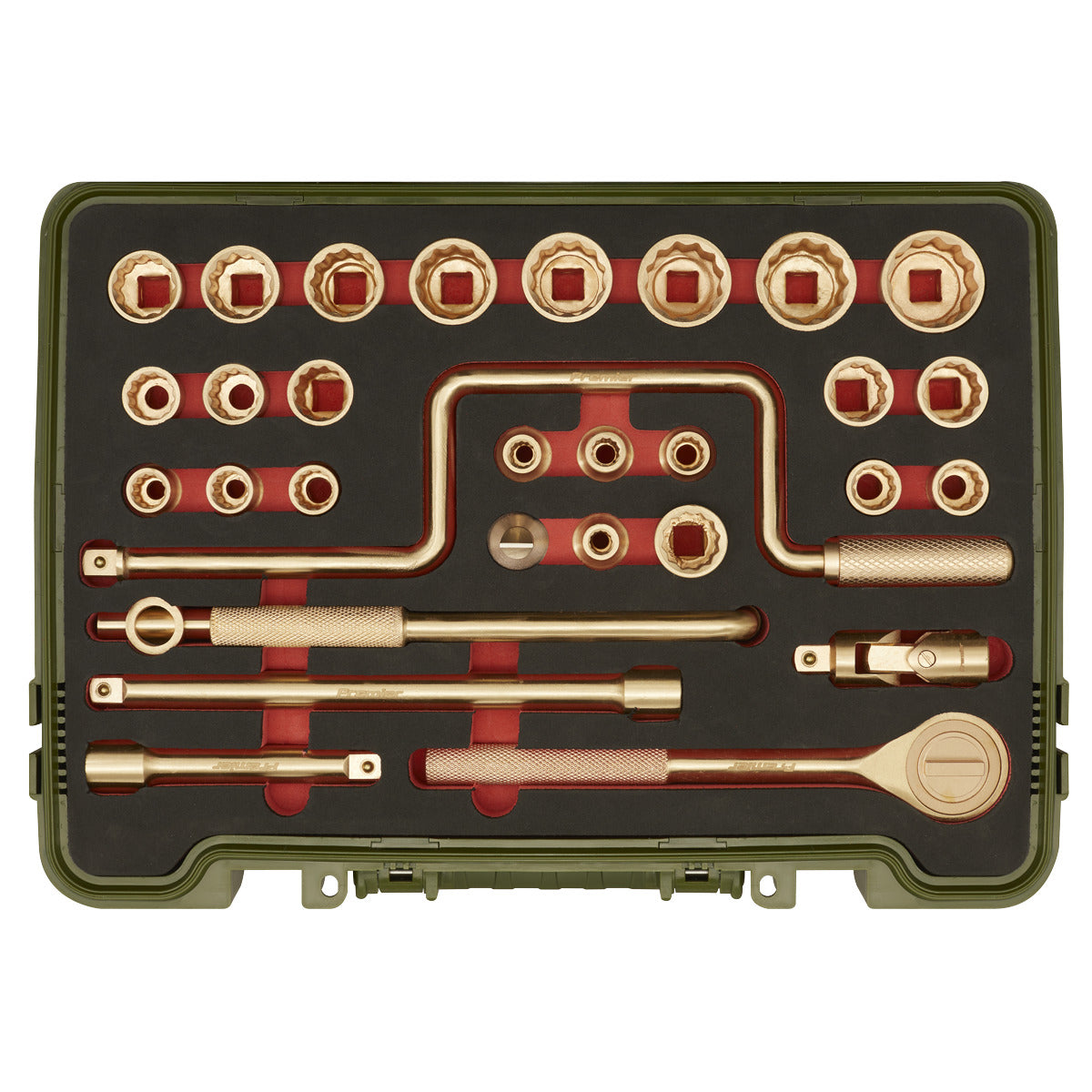 Premier Non-Sparking Socket Set 1/2"Sq Drive 31pc NS039