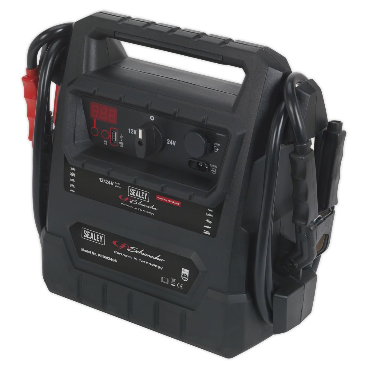 Sealey 12/24V RoadStart Emergency Jump Starter 4600 Peak Amps - DEKRA Approved - Image 4