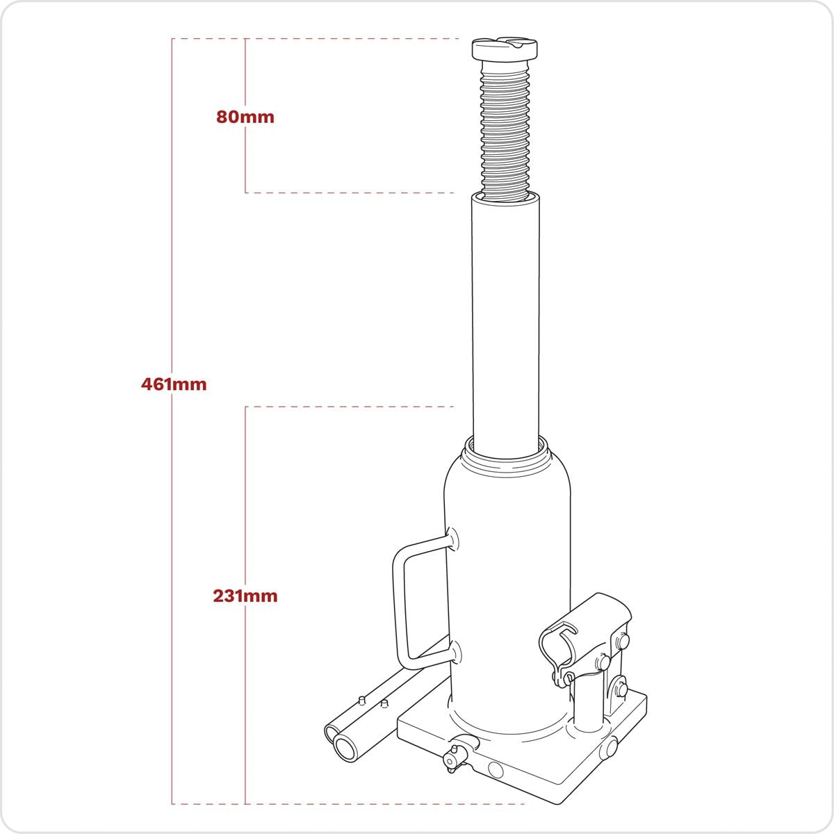 Sealey Viking Bottle Jack 10 Tonne - Image 9