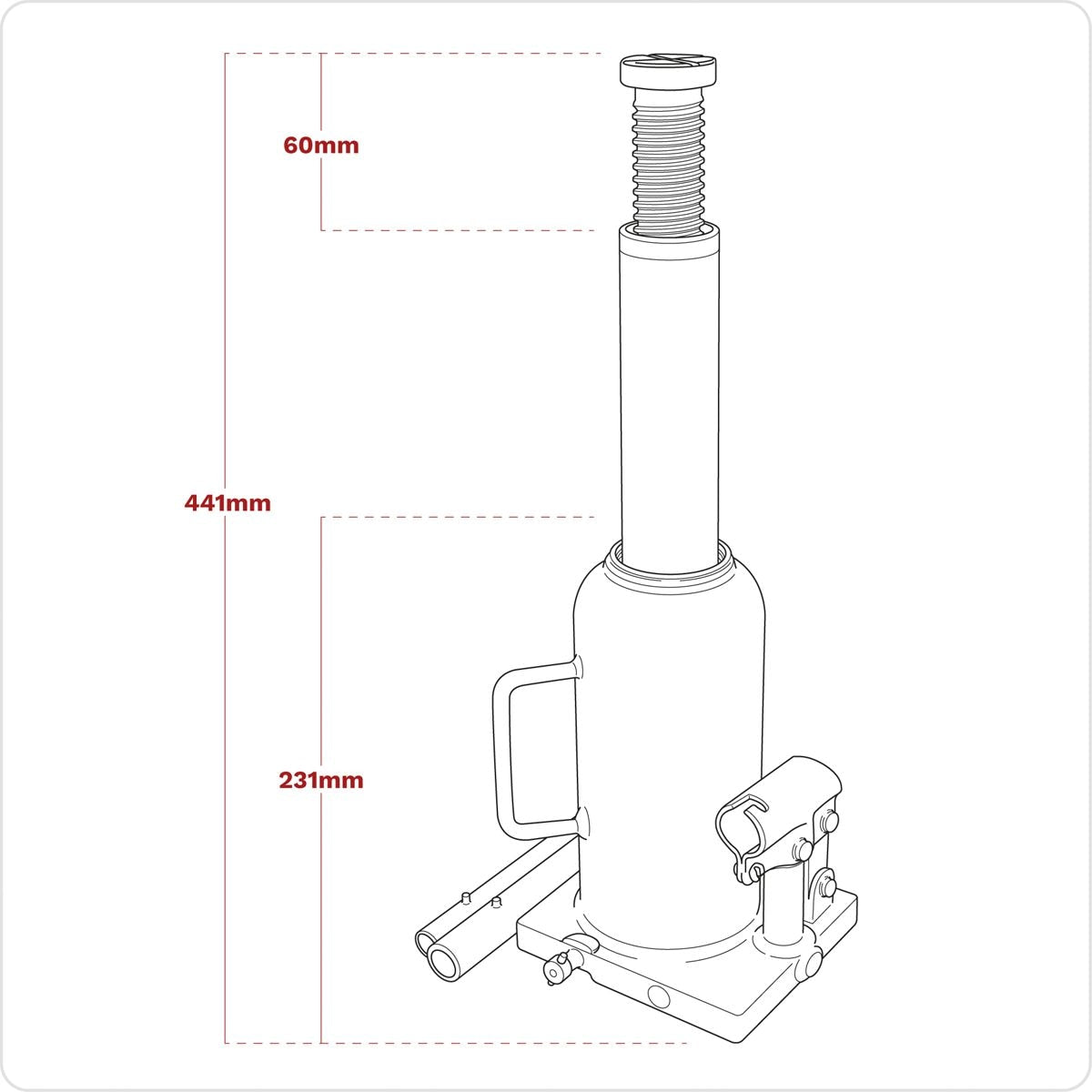 Sealey Viking Bottle Jack 12 Tonne - Image 5