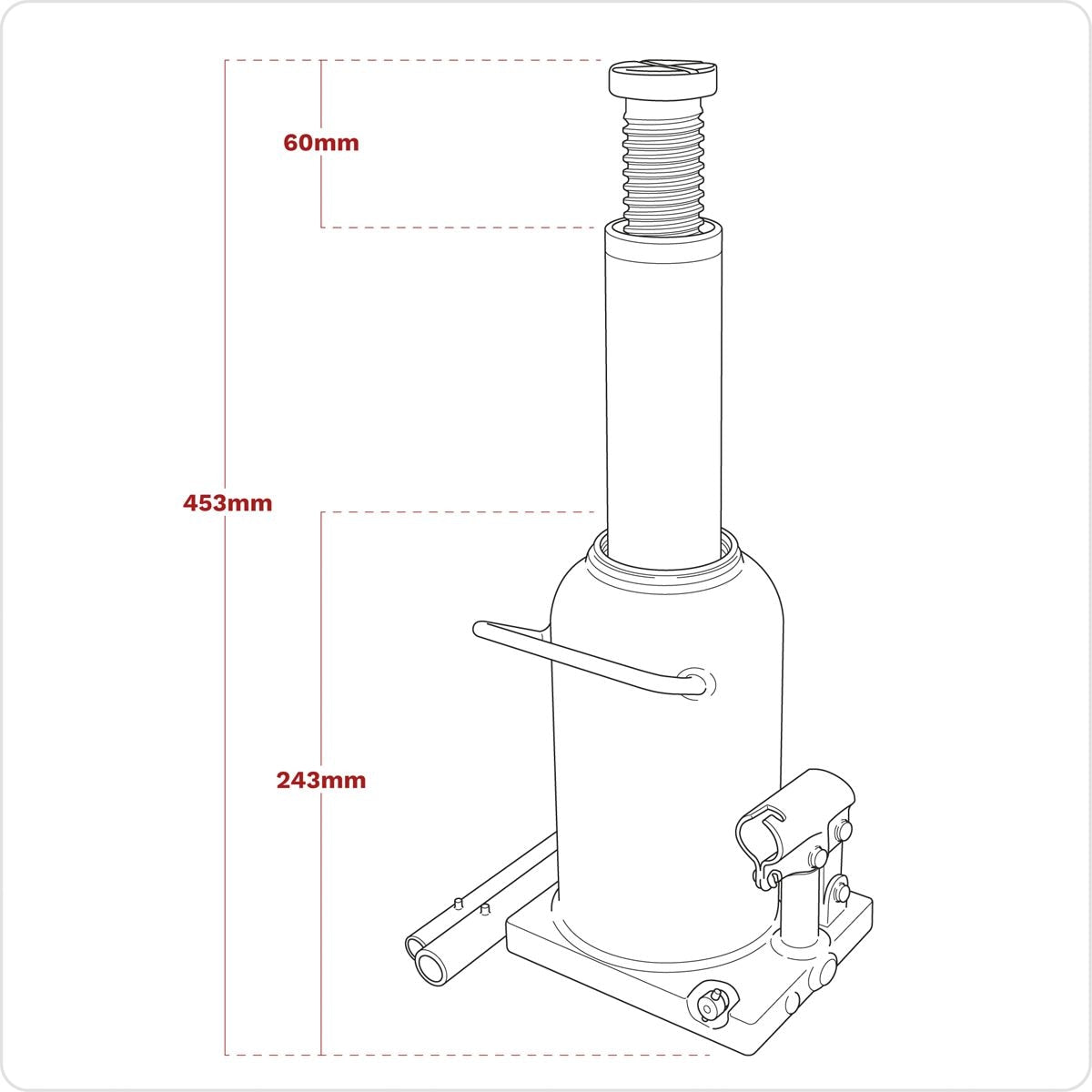 Sealey Viking Bottle Jack 20 Tonne - Image 9