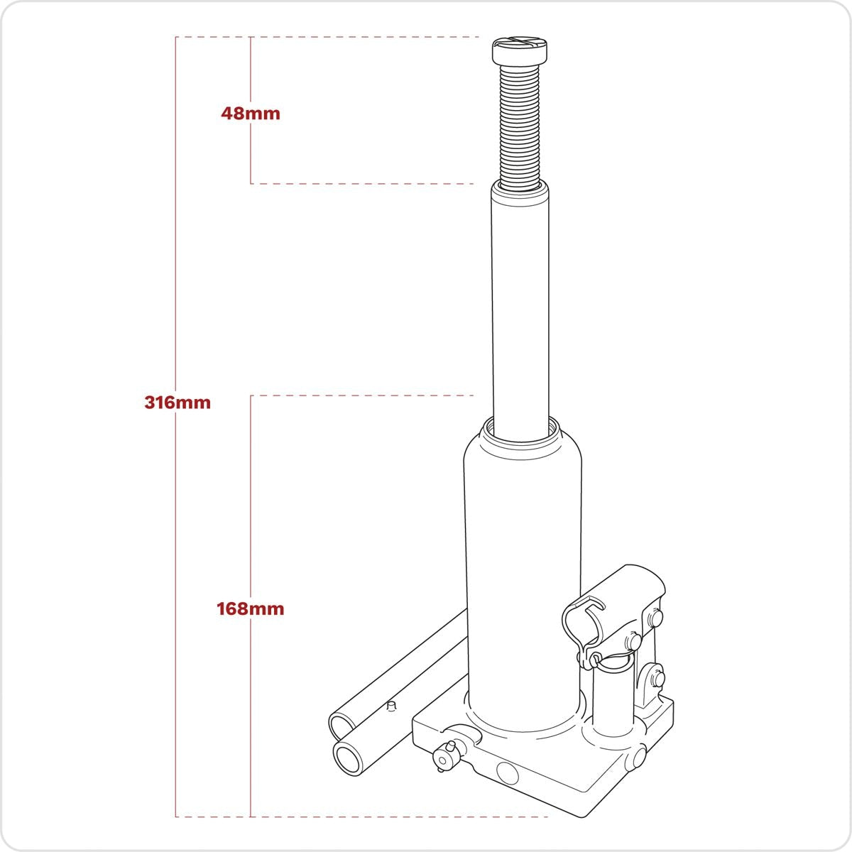 Sealey Viking Bottle Jack 2 Tonne - Image 8
