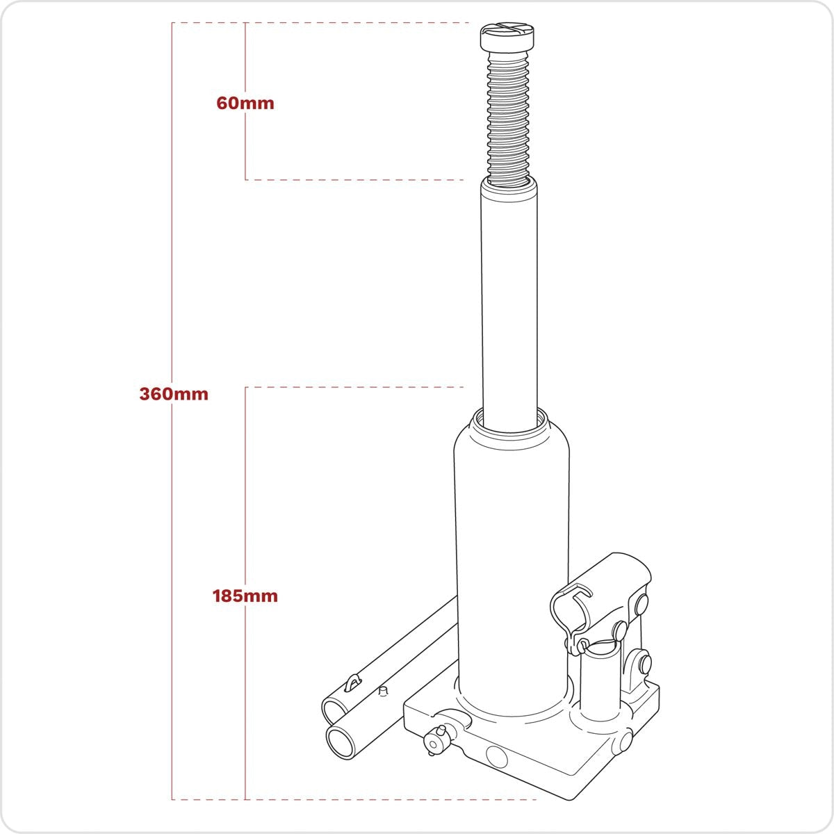 Sealey Viking Bottle Jack 3 Tonne - Image 4