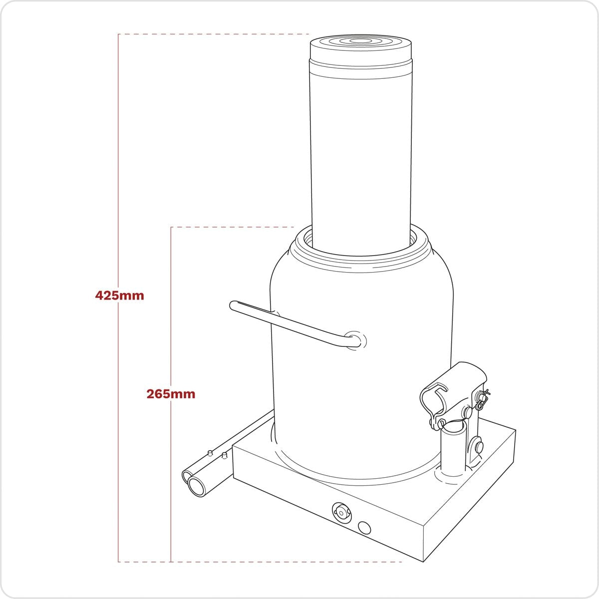 Sealey Viking Bottle Jack 50 Tonne - Image 4