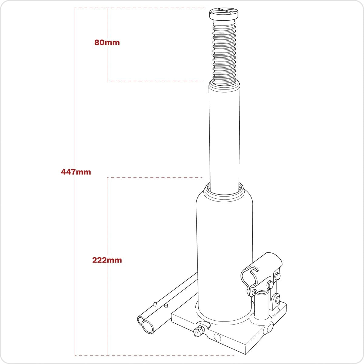 Sealey Viking Bottle Jack 8 Tonne - Image 8