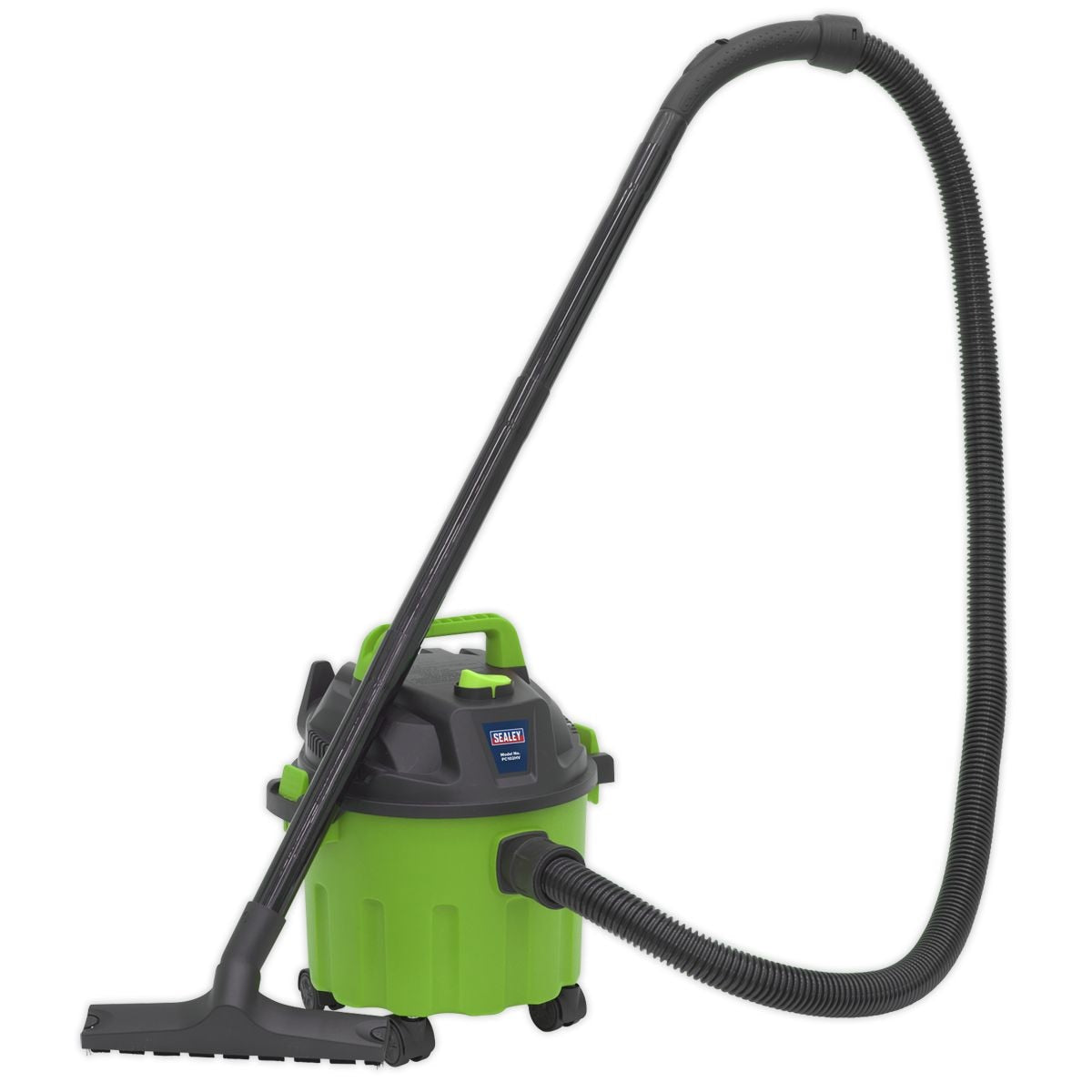 Sealey Vacuum Cleaner Wet & Dry 10L 1000W/230V - Green - Image 1