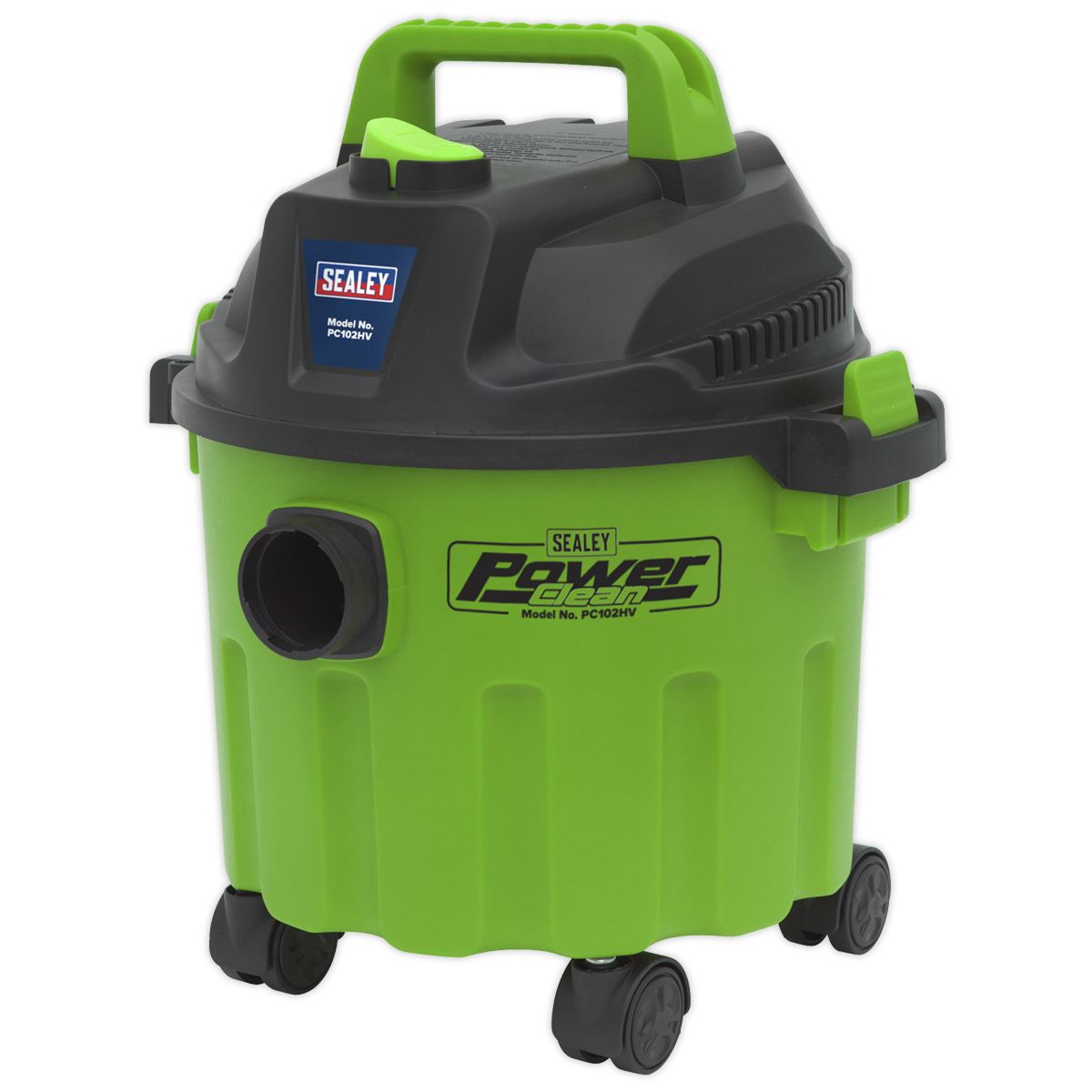 Sealey Vacuum Cleaner Wet & Dry 10L 1000W/230V - Green - Image 4