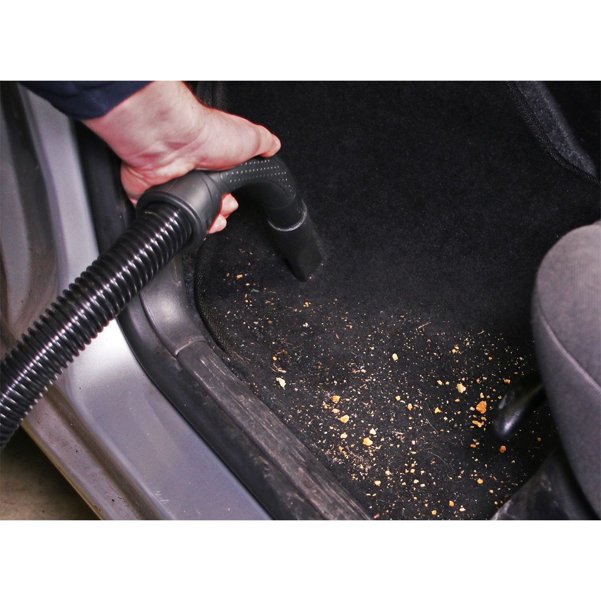 Sealey Vacuum Cleaner Wet & Dry 10L 1000W/230V - Green - Image 7