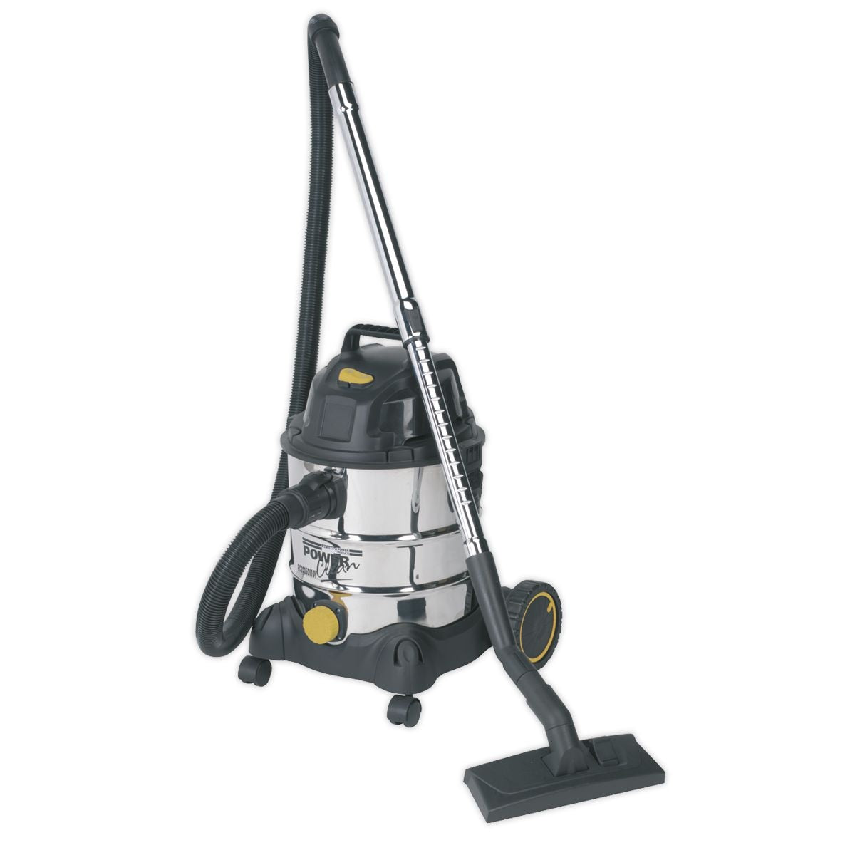 Sealey Industrial Vacuum Cleaner Wet & Dry Stainless Drum 20L 1250W/110V - Image 5